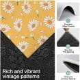 thumbnail image 3 of Yellow Daisy Flower Pattern Kitchen Rugs Sets Of 3,Kitchen Runner Rugs Non Skid Washable,Decorative Kitchen Floor Mats for Kitchen,Sink,Laundry,17"x30"+ 17"x47" + 17"x59", 3 of 6