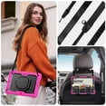 thumbnail image 6 of FJLBDE Case for iPad 9th 8th 7th Gen 10.2 inch 2021 2020 2019, 360 Rotating Stand Handle Shoulder Strap Heavy Duty Shockproof Cover, Rose, 6 of 7