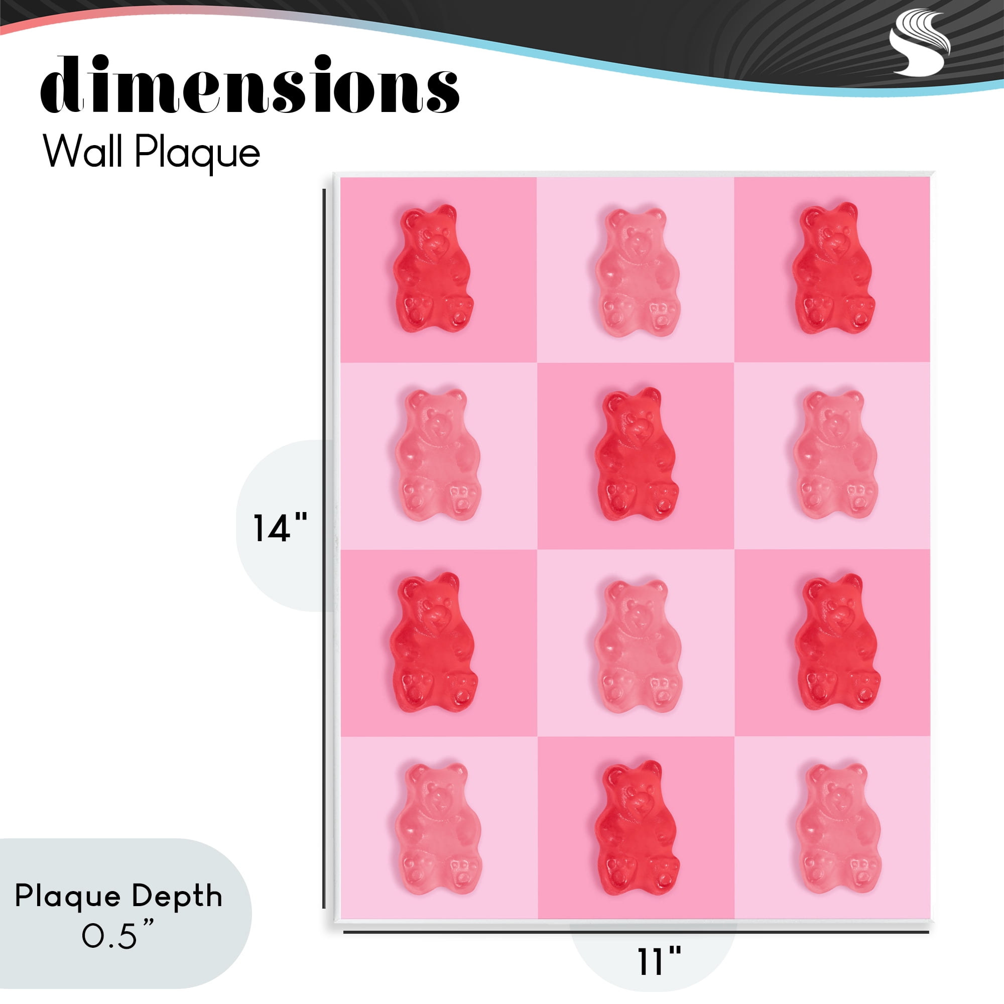 Stupell Industries Pink & Red Candy Bears Wall Plaque Art, design by LISH Creative
