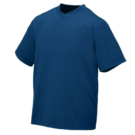 Augusta Soccer Jerseys - Augusta WICKING TWO-BUTTON JERSEY NAVY S