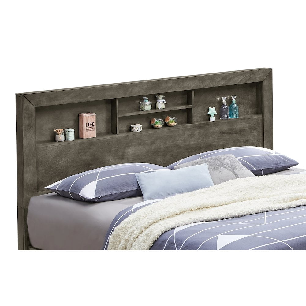 Glory Furniture Burlington King Bed in Gray Color