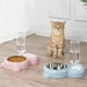 thumbnail image 2 of Juego de agua y comida para Perros y gatos Yuyangstore Dispensador de tazón para mascotas Rosado, 2 of 8