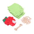 thumbnail image 2 of 24PCS Christmas Bag Lucky Number Drawstring Christmas Sack Advent Calendar Christmas PouchGreen, 2 of 12