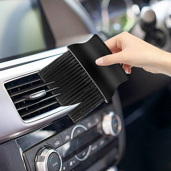 Cepillo de limpieza para rejillas de ventilación de coche con cerdas suaves - Cepillo multiusos para detalles interiores de rejillas de ventilación, teclados y persianas - Diseño compacto y