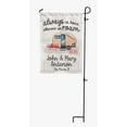 thumbnail image 4 of Printtoo White Always At Home Wherever We Roam Retro Camp Trailer 12.5x18 Inches Double SidedFlagsDouble Sided CampFlagCampsiteFlagPersonalized Camping Flags, 4 of 4