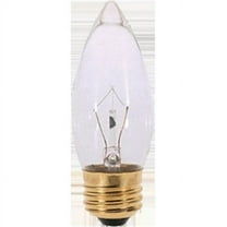 Satco Products S3731 25W Torpedo Decorative Light Bulb  Clear