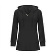 thumbnail image 6 of zbxnLI Long Sleeve Shirts for Women V Neck Fall Hoodies Loose Casual Tees Tunic Tops with Pocket, 6 of 7