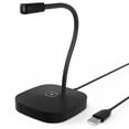 thumbnail image 1 of Desktop Computer Microphone USB Wired Microphone 360 Degrees Omnidirectional Condenser Mic Adjustable Neck with Mute Touch-Button Plug & Play for Computer PC Laptop Office Meeting Recording, 1 of 7