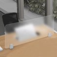 thumbnail image 1 of Frosted Acrylic Free Standing Screen, Privacy Divider Home & Office Partitions for Table Top Workstation,Office Furniture Partition Portable Cubicle Panel for Work, Visual Distractions Privacy Panel, 1 of 8