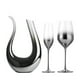 thumbnail image 3 of Juego de decantador de vidrio en U Vertedor soplado artificialmente Separador de vino Kit de Gradiente con 2 tazas Decantador de, 3 of 4
