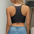 thumbnail image 4 of Glisme Swimsuits For Women 50S Tie Knot Back Soft Padding Bikini Top Swimsuit Tops Black Bathing Suits For Swimsuit Party, 4 of 5