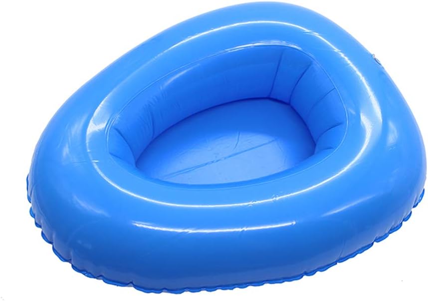 Inflatable Bedpan for Elderly Females Fractured Bed Pan Hospital Toilet Comfortable Inflatable Bed Potty for Adults Disabled Bariatric Bedpan Portable Toilet Nursing Equipment