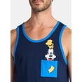 thumbnail image 4 of Disney Men's Goofy Blue Tank Top, Sizes S-2XL, 4 of 4