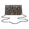 thumbnail image 4 of Daisy Rose Cross Body Bag for Women - RFID Blocking with Credit Card Slots Clutch -PU Vegan Leather (Grey Snake), 4 of 7