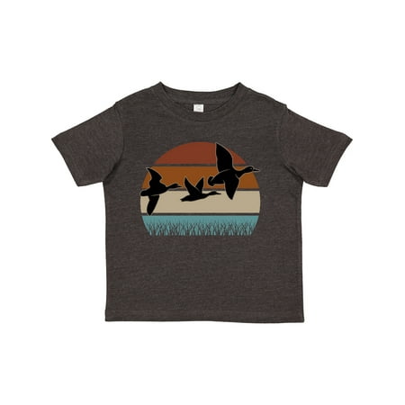 

Inktastic Duck Hunting Retro Sunset Hunter Gift Toddler Boy or Toddler Girl T-Shirt