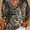 Black, variant on MORTTIC Women's V-Neck Mandala Print Blouse Short Batwing Sleeve Casual Vacation Top for Spring and Summer