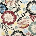 thumbnail image 4 of SAFAVIEH Soho Lily Floral Wool Area Rug, Ivory/Multi, 6' x 6' Square, 4 of 7