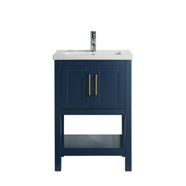 Alissa 24 Single Sink Vanity In Blue Com - Design Element Mason 24 Single Sink Vanity In Blue Alissa 24 Single Sink Vanity In Blue Com - Design Element Mason 24 Single Sink Vanity In Blue