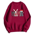 thumbnail image 4 of Leapfrogs Hauts Grande Taille pour Femmes, Haut de Mode Coloré de Noël à Col Rond pour Femmes, Chandails à Manches Longues, 4 of 4