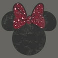 thumbnail image 2 of Junior's Mickey & Friends Minnie Mouse Distressed Leopard Bow Sweatshirt, 2 of 4