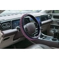 thumbnail image 7 of Emerald Universal 14.6"-15.4" Bling Steering Wheel Cover, Glass Crystal Soft Fur - Pink, 7 of 7