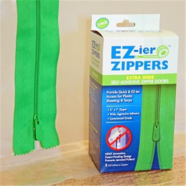 EZier Products EZWZ02 SelfAdhesive Zipper Doors Extra Wide, Case of