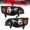 Black Housing, variant on MOSTPLUS Headlights Assembly for 2011-2020 Grand Caravan 2008-2016 Town & Country