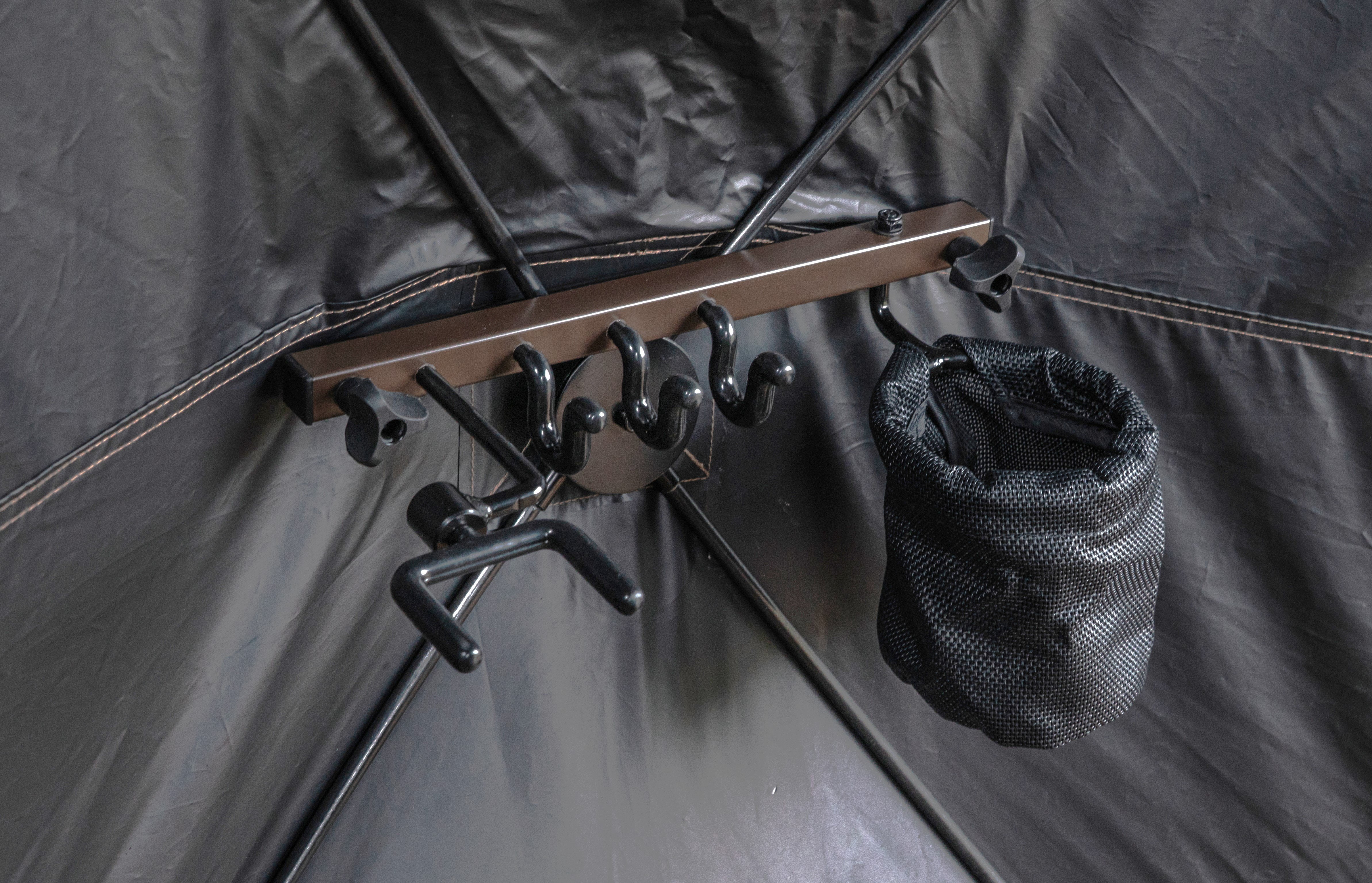 Mossy Oak Deluxe Hunting Blind Organizer with Gun/Bow Holder and Cup Holder