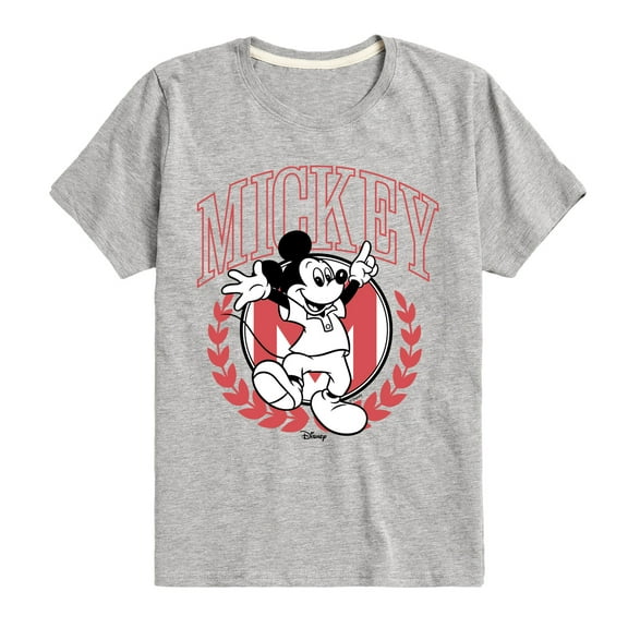 Disney - Mickey Mouse Outline - Sporty Athletic - Toddler and Youth Short Sleeve T-Shirt