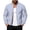 Light Blue, variant on Jackets for Men with Zipper Pockets & Ribbed Hem Cuffs Classic Stand Collar Zip Up Bomber Jacket Contrast Inner Cotton Padded Jackets Solid Color Long Sleeve Outer Coa White S