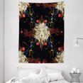 thumbnail image 1 of Astrology Tapestry, Medieval Mystic Lion Astrological Symbols of Zodiac Antique Style, Wall Hanging for Bedroom Living Room Dorm Decor, 60W X 80L Inches, Red Blue Gold and Black, by Ambesonne, 1 of 2