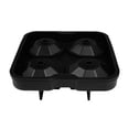 thumbnail image 5 of Sunjoy Tech Ice Cube Tray Reusable Diamond Shape Silicone 4-cavity Ice Mold with Lid Funnel for Easy Release Whiskey Cocktails Juice Stackable Freezer Molds, 5 of 8