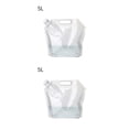 thumbnail image 3 of Transemion Water Bag Lightweight Storage Jug Good Sealing Waters Bottle Water Container 5L 2Set, 3 of 6