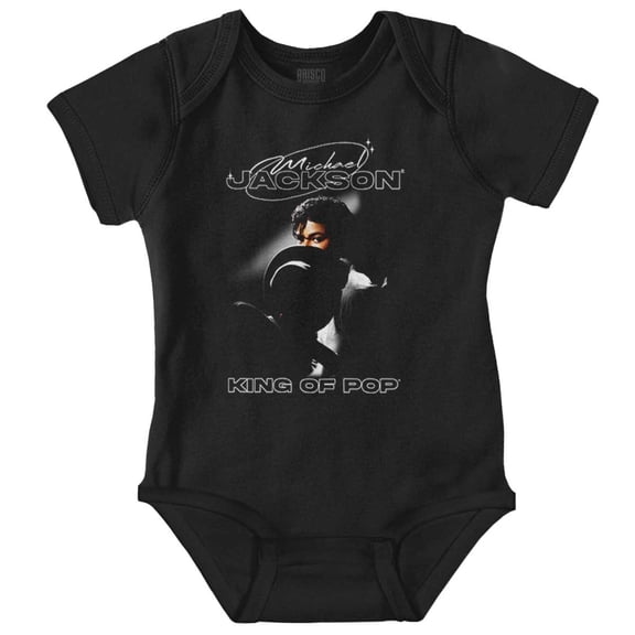 Michael Jackson Smooth Criminal Gender Neutral Printed Baby Bodysuit Brisco Brands NB