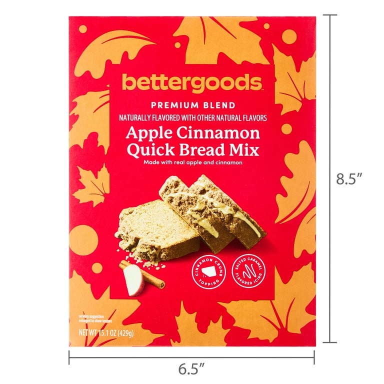 bettergoods Apple Cinnamon Quick Bread Mix with Crumble