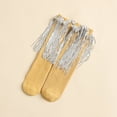 thumbnail image 7 of Qudderr Toddler Baby Girls Knee High Socks Cotton Knit over Calf Dance Socks 3-12 Years Girls Tassel High Socks for Kids, 7 of 7