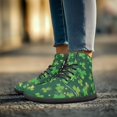 thumbnail image 2 of Wismoutput Four-Leaf Clovers Printed Barefoot Shoes Women's High-Top Casual Shoes for St. Patrick's Day Size 6-13.5, 2 of 7