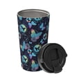 thumbnail image 2 of Honeii Blue Butterfly Print Travel Coffee Mug Insulated Coffee Cup with Leakproof Lid, Coffee Tumbler, Reusable Coffee Cups with Seal Lid, 2 of 8