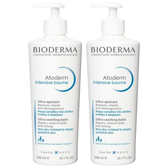 Bioderma Atoderm Intensive Balm Duo Pack Crema corporal ultra nutritiva para pieles muy secas 2x16.9 Fl Oz