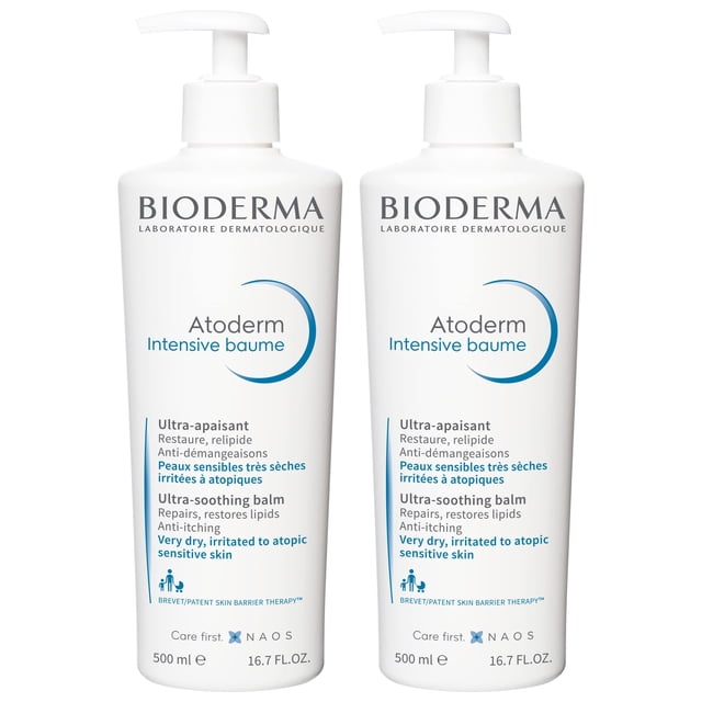 Bioderma Atoderm Intensive Balm Duo Pack Crema corporal ultra nutritiva para pieles muy secas 2x16.9 Fl Oz