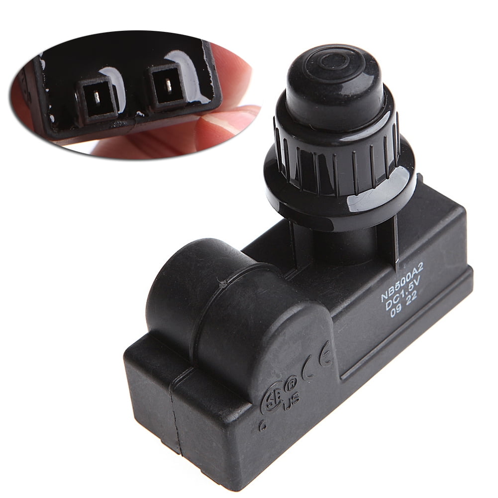 BBQ Gas Grill Replacement 2 Outlet AA Battery Push Button Ignitor Igniter Black 