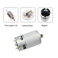 thumbnail image 3 of CHANCS 12V RS550 DC Gear Micro Motor 9 Teeth Gear Motor for DIY Electric Tool Applications 2PCS, 3 of 7