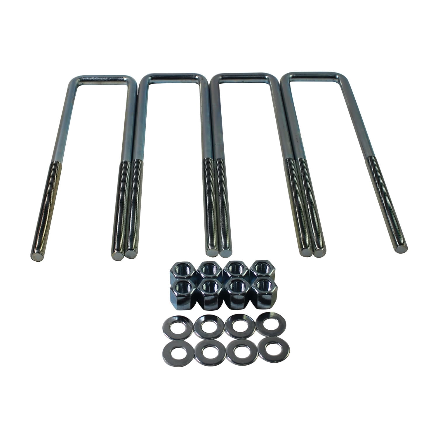 BST BSSP 12.5" Extended Square U-Bolts Kit for 2.5" Wide 9/16" Bolt Leaf Springs Compatible with 1988-2019 Chevy Silverado 1500 GMC C1500 Sierra 1500