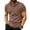 Brown, variant on Men's Short Sleeve Polo Shirt Comfy Fashion Collared Relaxed Fit Loose Button Down Summer Shirts Solid Men's Tops Light Brown 3XL
