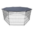thumbnail image 1 of Mosiee Puppy Fence Top Pad Pet Playpen Cover Black Octagonal W24Inch High Quality, 1 of 9