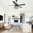 thumbnail image 6 of 52 Inch Indoor Crystal Reversible Blades Ceiling Fan with Remote Control, Pull Chain, 6 of 7