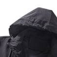 thumbnail image 5 of Odeerbi Hooded 2025 Casual Outwear Jackets for Men Detachable Cap Waterproof Dirt-proof Wind-proof Tear-resistant Zipper 2025 Casual Warm Jacket Gray, 5 of 8