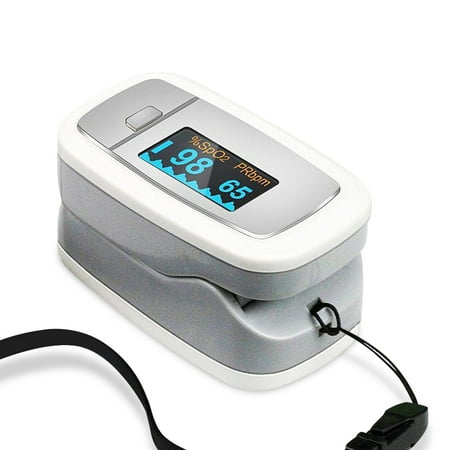 [EZ] Easy@Home Fingertip Pulse Oximeter with OLED Display in 4 directions and 6 modes,
