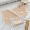 thumbnail image 2 of Fiaer,Oversized Period Panties for Women,Womens Leak-Proof Breath Hipsters Underwear,Women's Comfort Lightweight Washable Trendy Briefs Khaki XXXL, 2 of 3