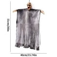 thumbnail image 3 of Halloween Hanging Ghost Voice Control Activated with Light & Sound, Motion Sensor Skeleton Horror Decoration for Indoor Outdoor Porch Yard Scary Party Props, 3 of 7